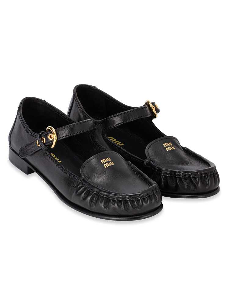 Buffalo Mary Jane Loafers Nero Sz 37.5