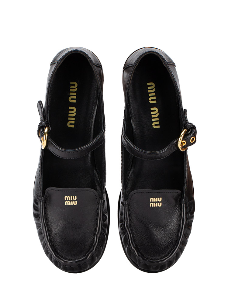 Buffalo Mary Jane Loafers Nero Sz 37.5