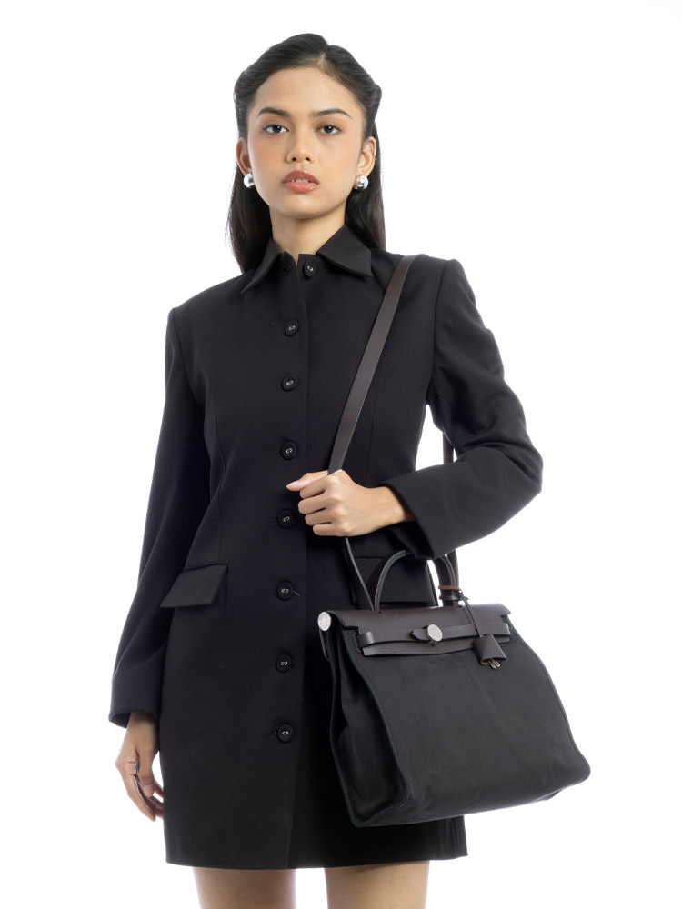Toile Vache Hunter Herbag Zip 31 PM Noir