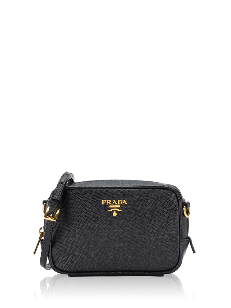 Saffiano Mini Camera Bag Nero