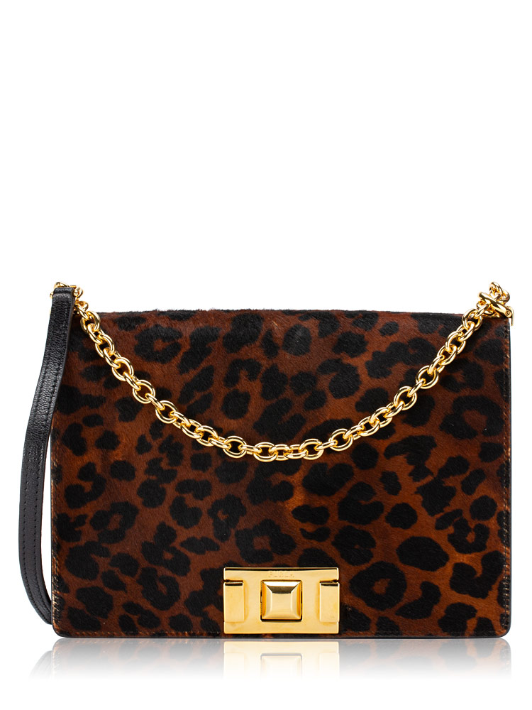 Mimi Fur Shoulder Bag Brown
