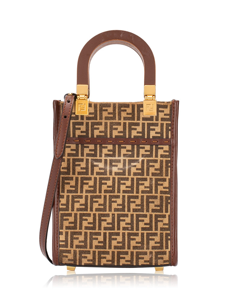 FF Jacquard Sunshine Mini Shopper Brown