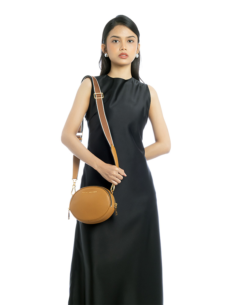 M0016411 The Rewind Leather Crossbody Brown Butter