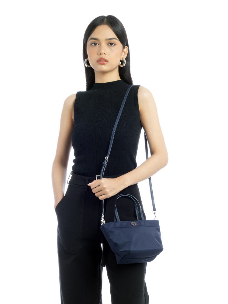 Nylon Mini Tote Tory Navy