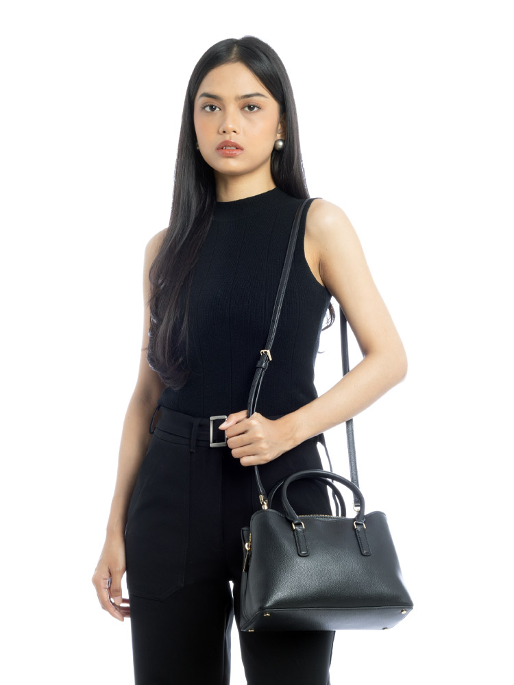 Thompson Street Small Satchel Black