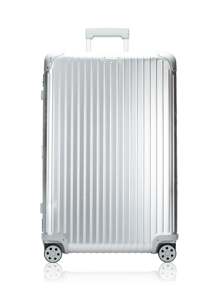 Aluminium Original Check In Suitcase Silver Size L