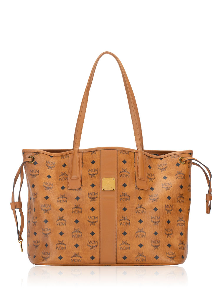 Visetos Liz Reversible Medium Shopper Cognac