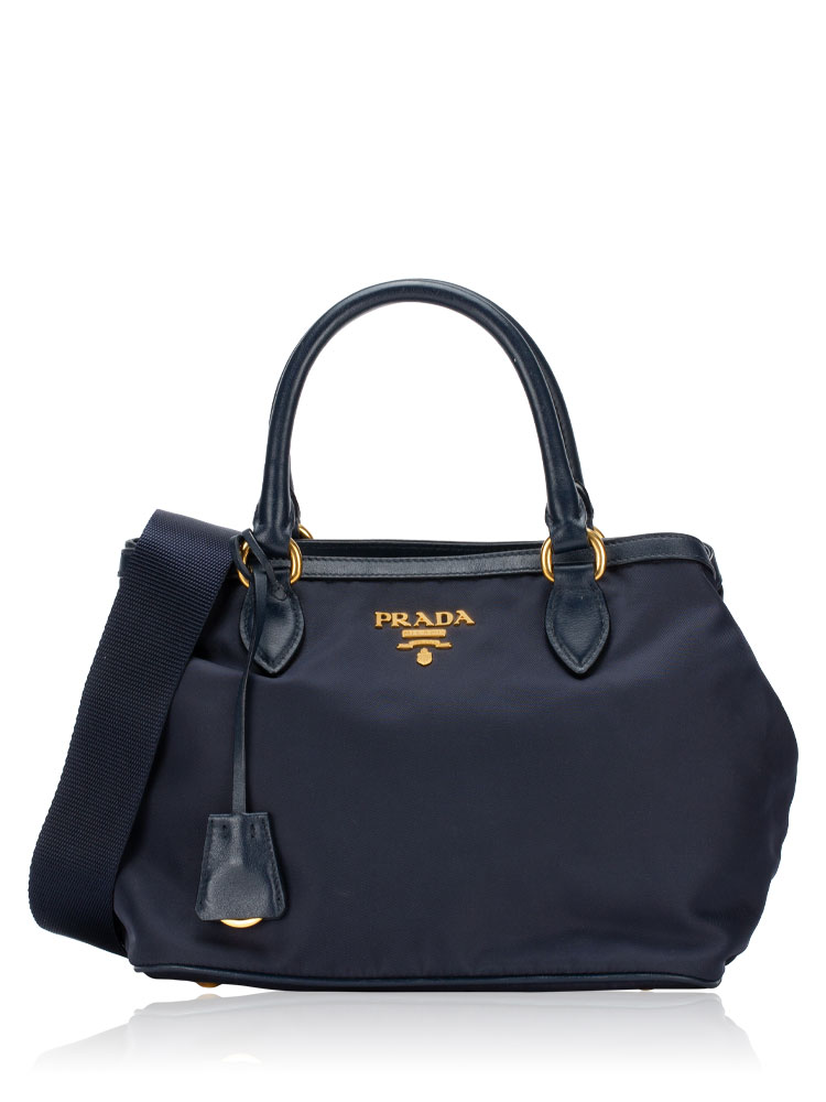 1BA172 Tessuto Soft Calf Small Tote Bleu