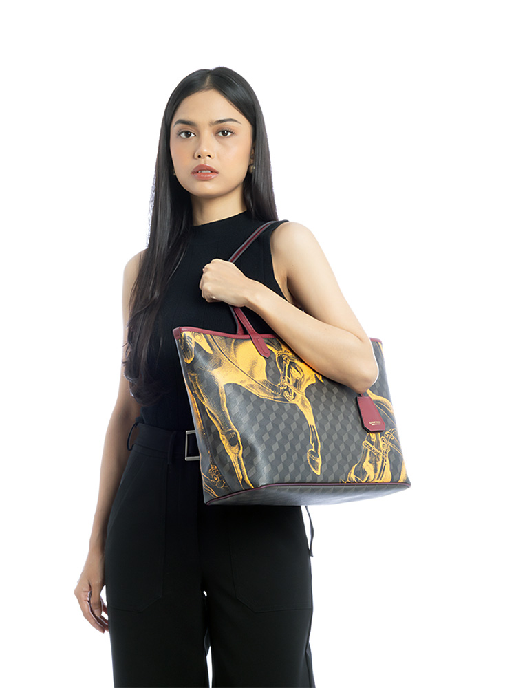 Cheval Small Shopper Brown Saffron