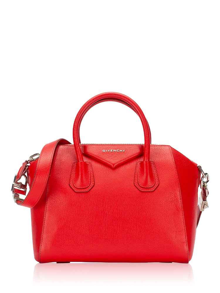 Sugar Goatskin Small Antigona Red