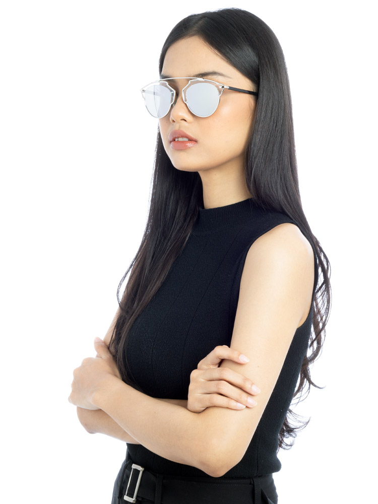 So Real Sunglasses Silver Black