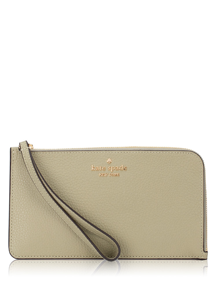 Lucy Snake Medium L-zip Wristlet Natural Multi