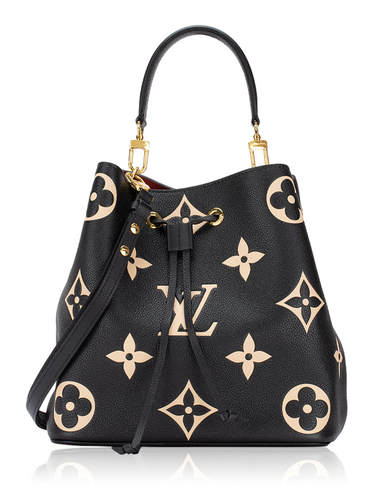 Monogram Empreinte Bicolor Neonoe MM Noir Crème