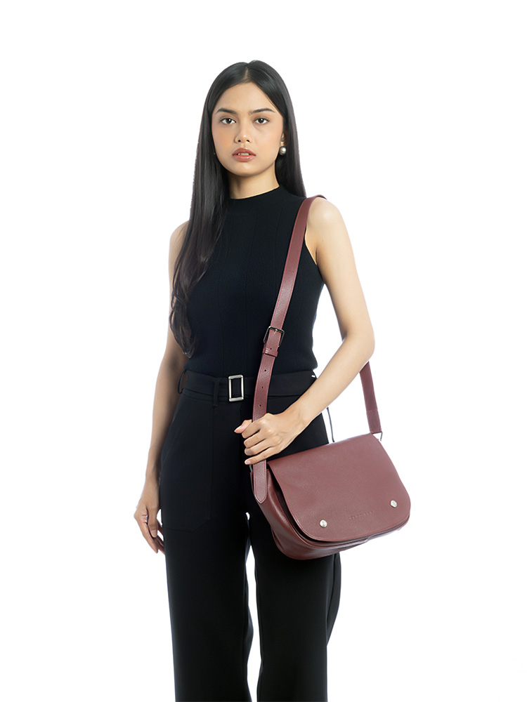 Le Foulonné Saddle Bag Red
