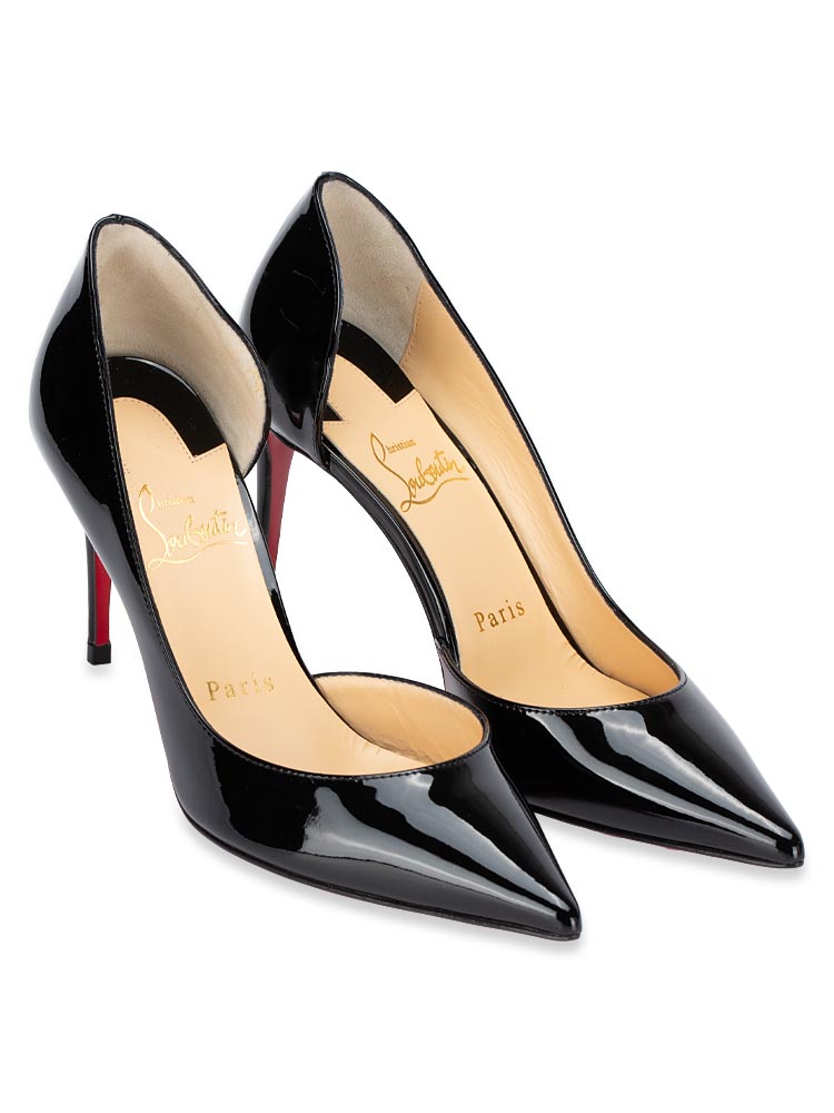 Patent Leather Iriza 85 Pumps Black Sz 35