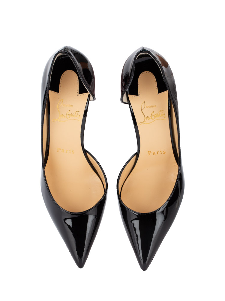 Patent Leather Iriza 85 Pumps Black Sz 35