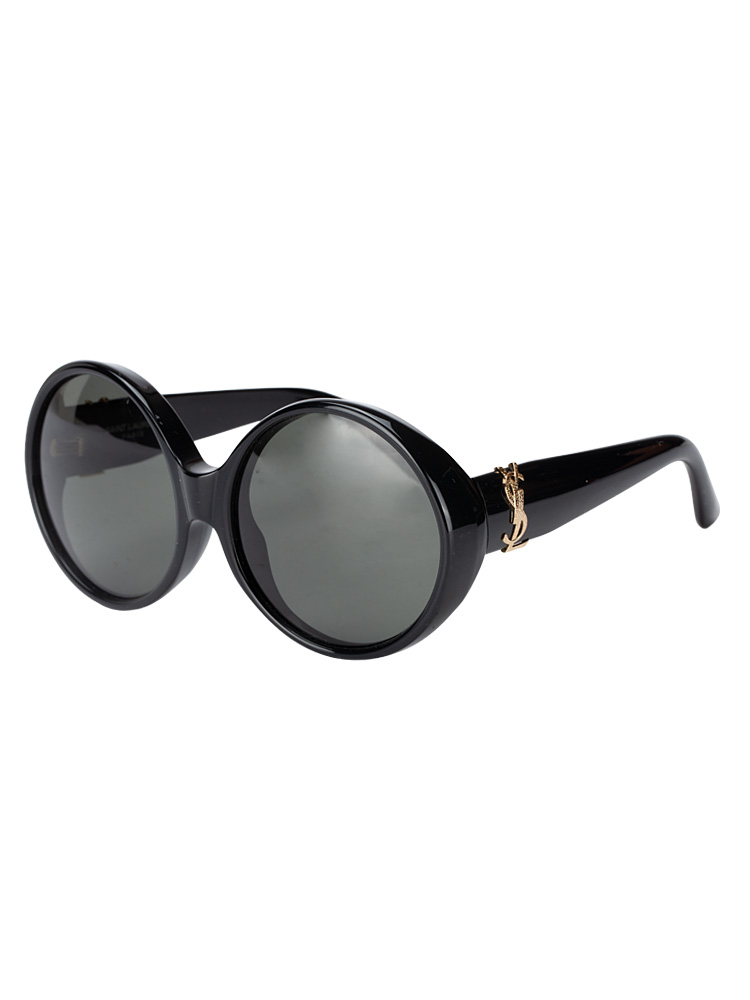 SLM1 Round Sunglasses Black