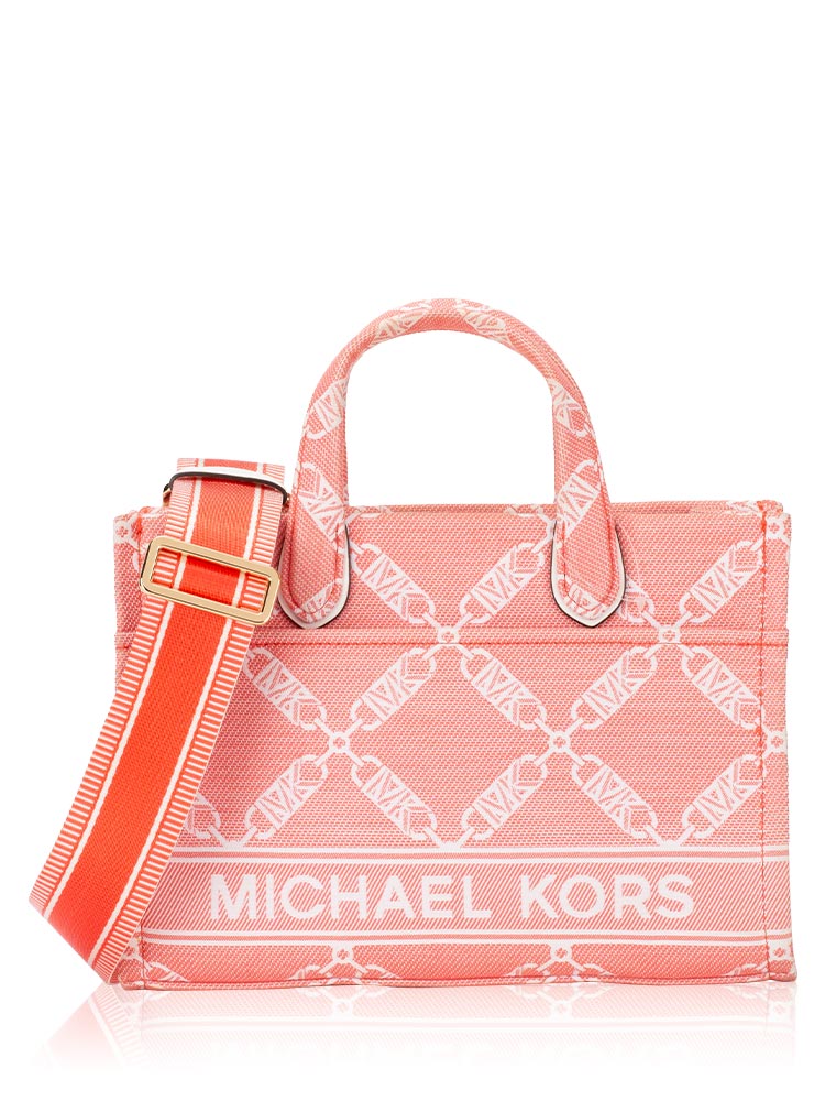 Signature Gigi Empire Small Messenger Spiced Coral