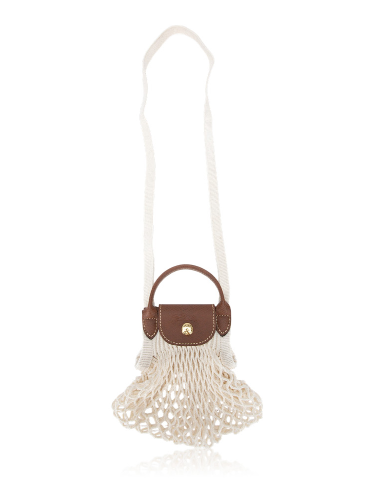 Le Pliage Filet Crossbody XS Ecru