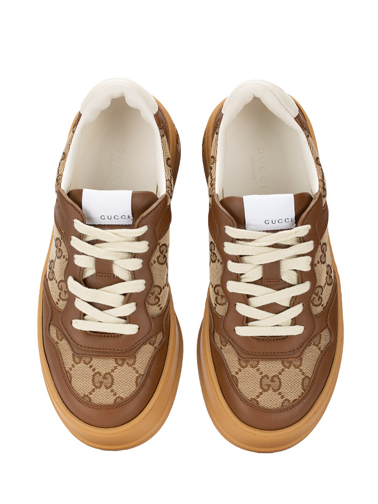 GG Canvas Chunky Sneakers Brown Sz.37.5