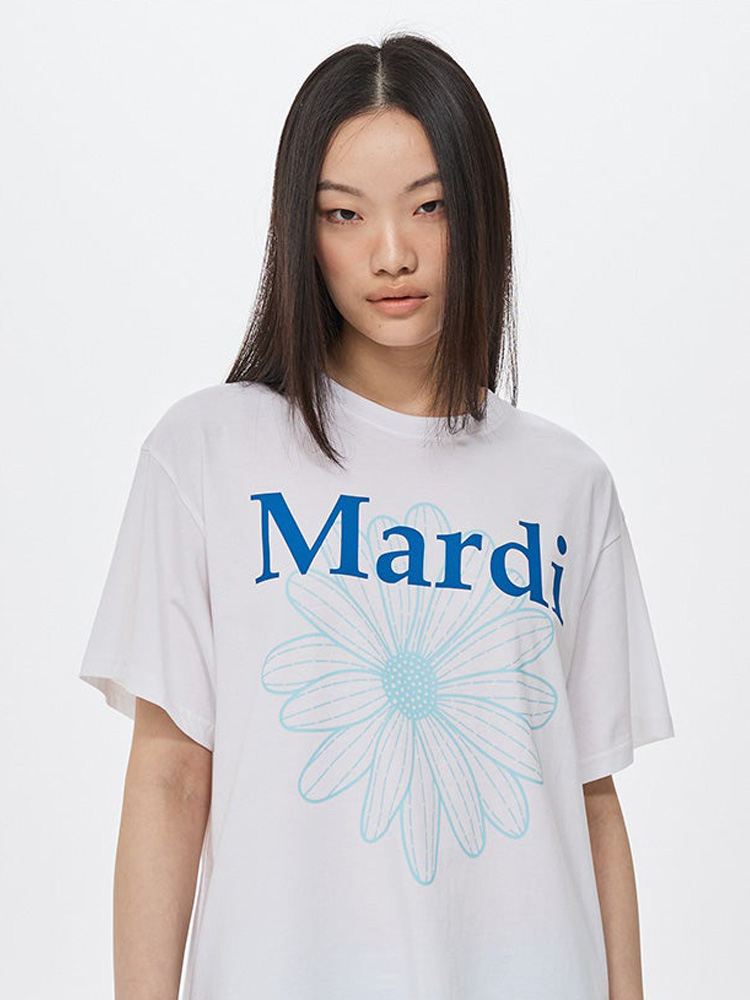 Flowermardi Duo T-Shirt White Blue