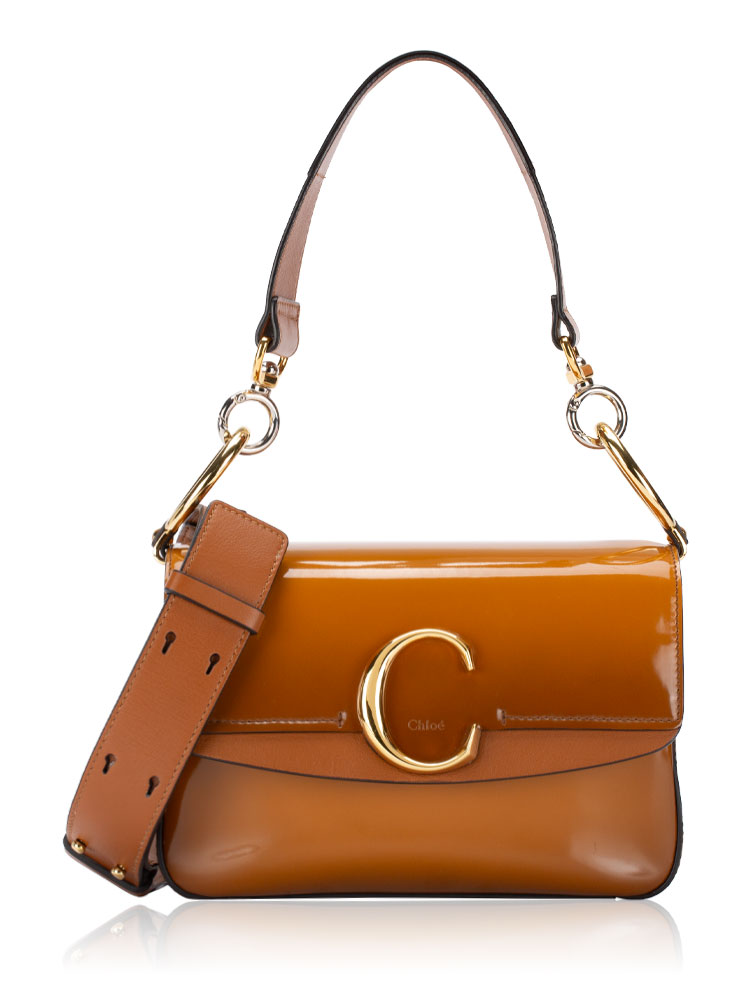 Spazzolato C Double Small Carryall Caramel