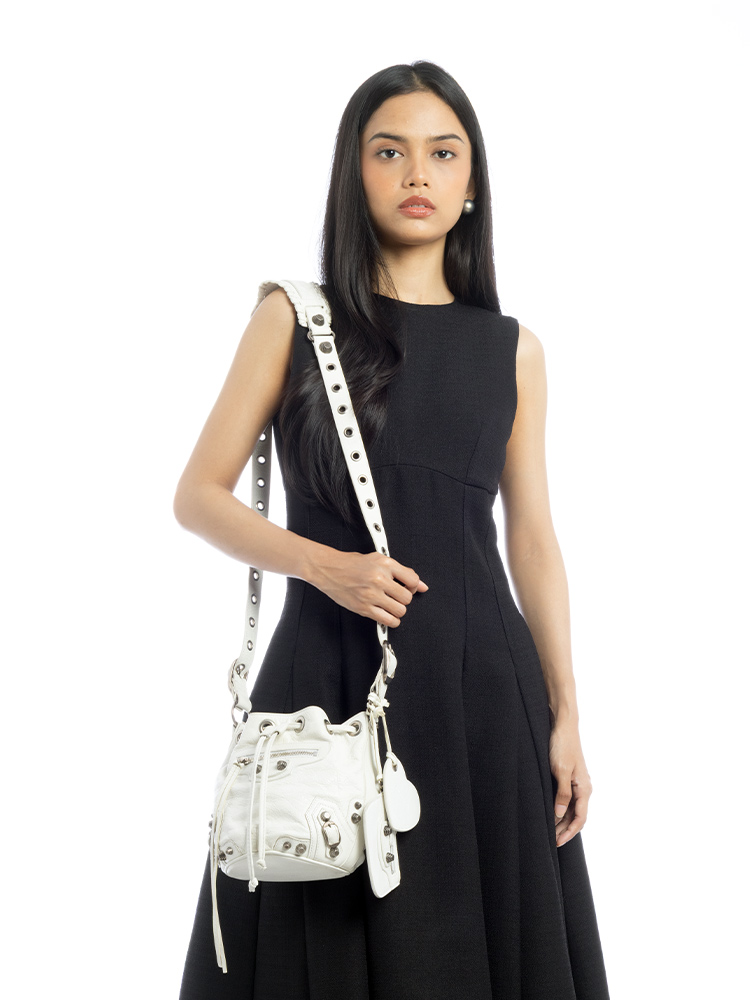Arena Le Cagole Bucket Bag XS Optic White