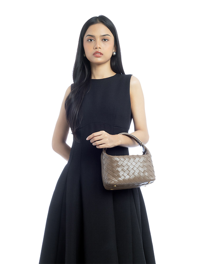 Calfskin Intrecciato Mini Wallace Pinecone
