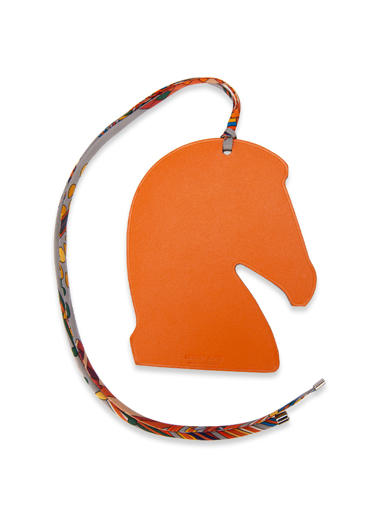 Samarcande Reversible Bag Charm Rose Tyrien Orange