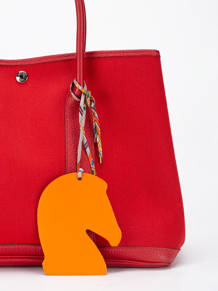 Samarcande Reversible Bag Charm Rose Tyrien Orange
