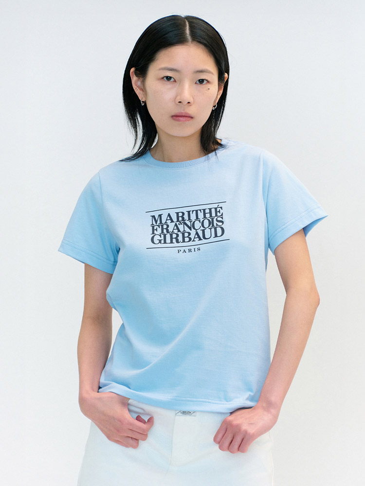 Classic Logo Tee Sky Blue Sz M