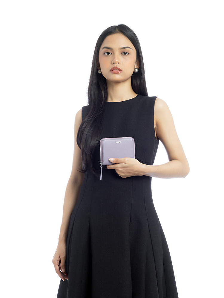 Belden Trifold Zip Wallet Lavender