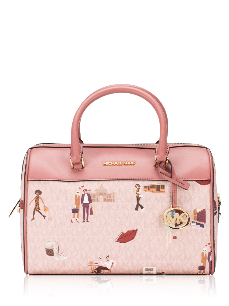 Signature Jet Set Girls Medium Duffle Bag Powder Blush