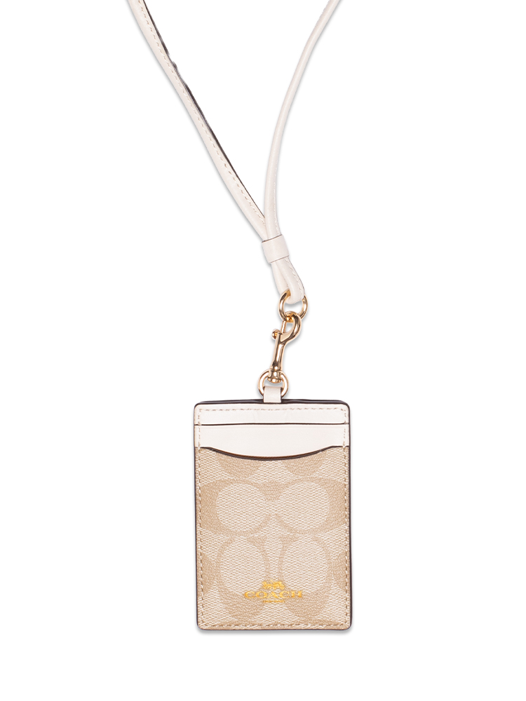 63274 Signature ID Lanyard Light Khaki Chalk