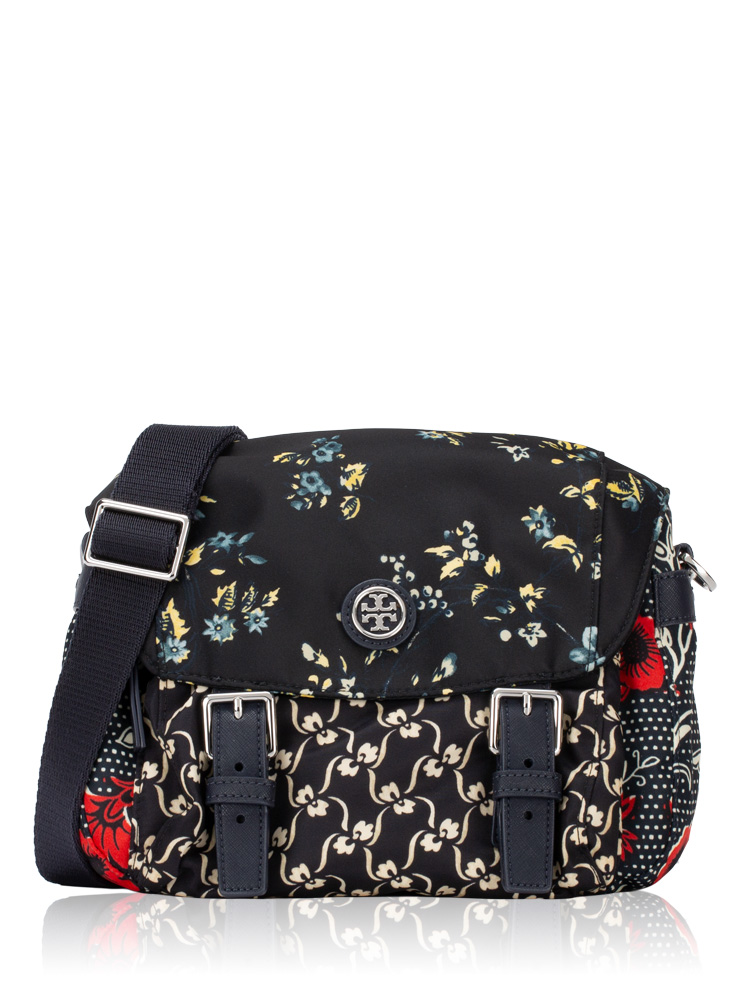 Retro Batik Virginia Small Messenger Red Lyonnaise