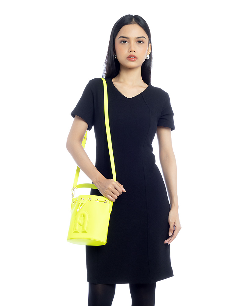 Clio Mini Bucket Bag Yellow