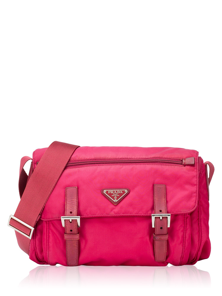 BT0421 Tessuto Saffiano Messenger Fuxia