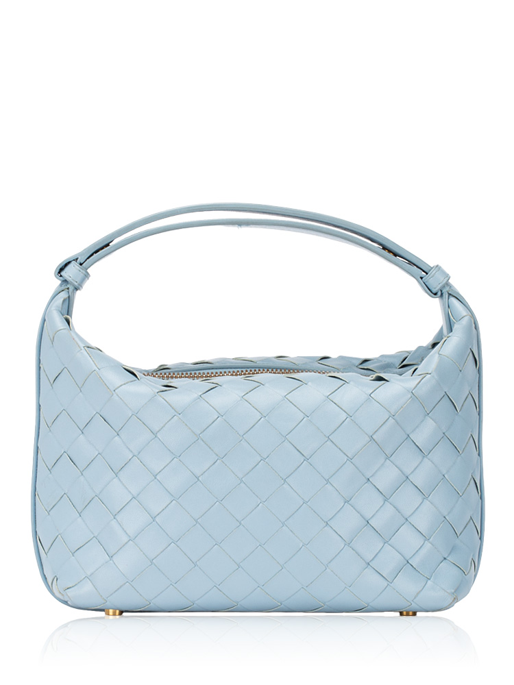Calfskin Intrecciato Mini Wallace Sky Blue