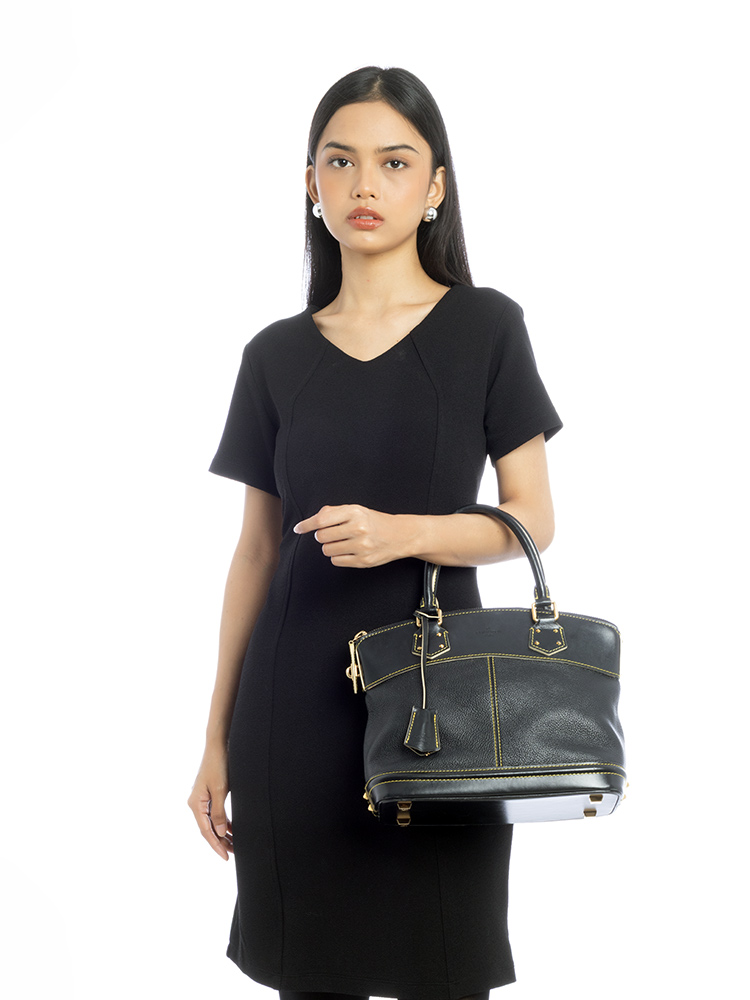 Goatskin Suhali Lockit PM Noir