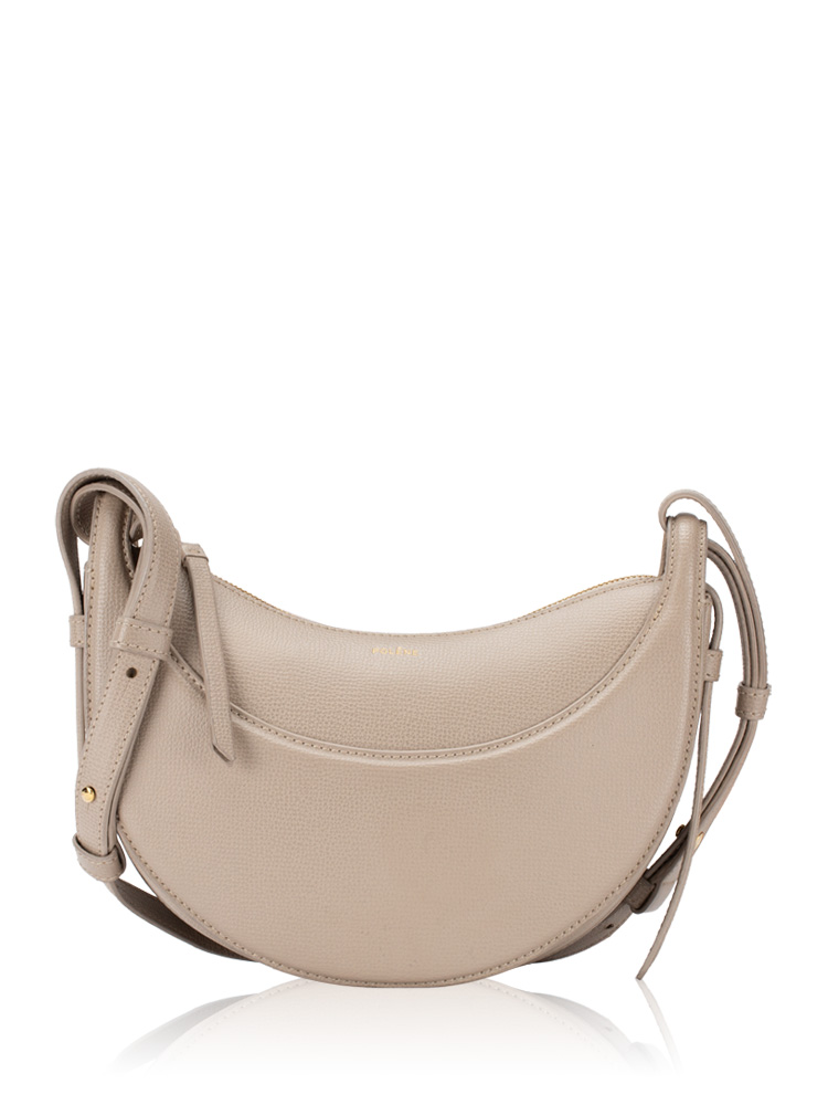 Textured Calfskin Numero Dix Taupe