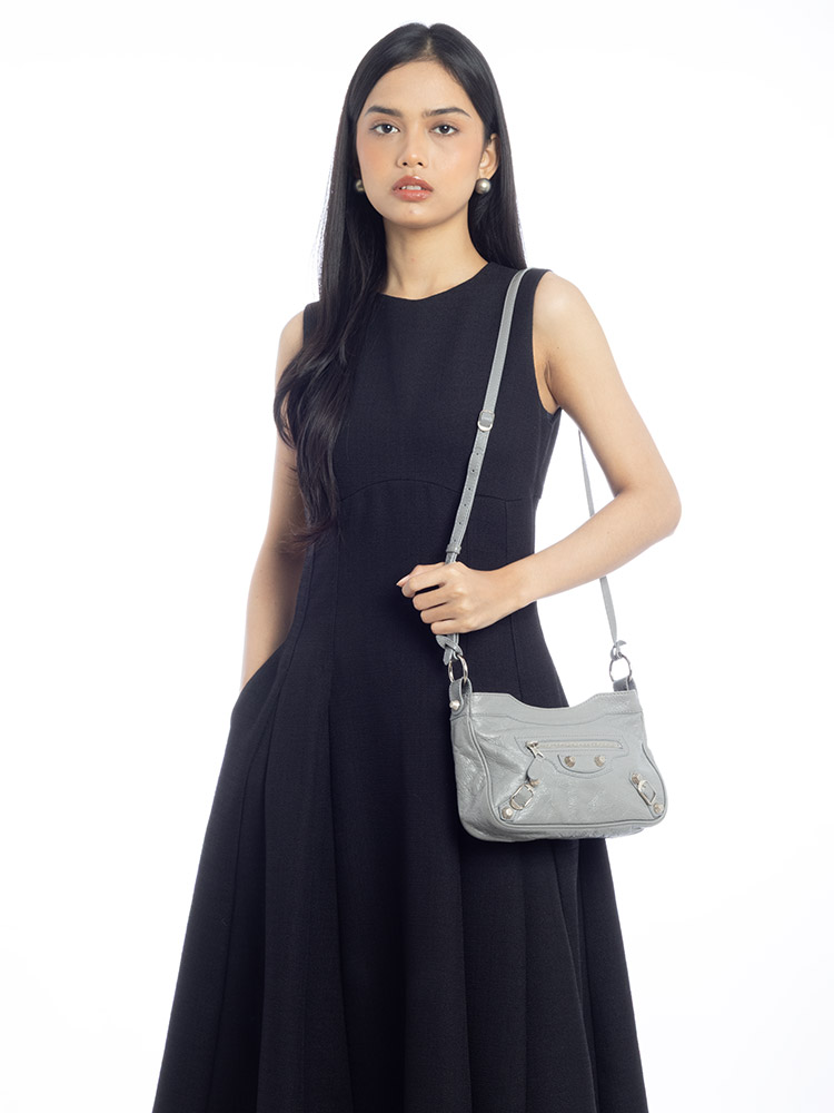 Giant Silver Hip Crossbody Gris Haussmannien