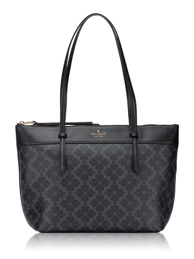 All Day Spade Flower Tote Black