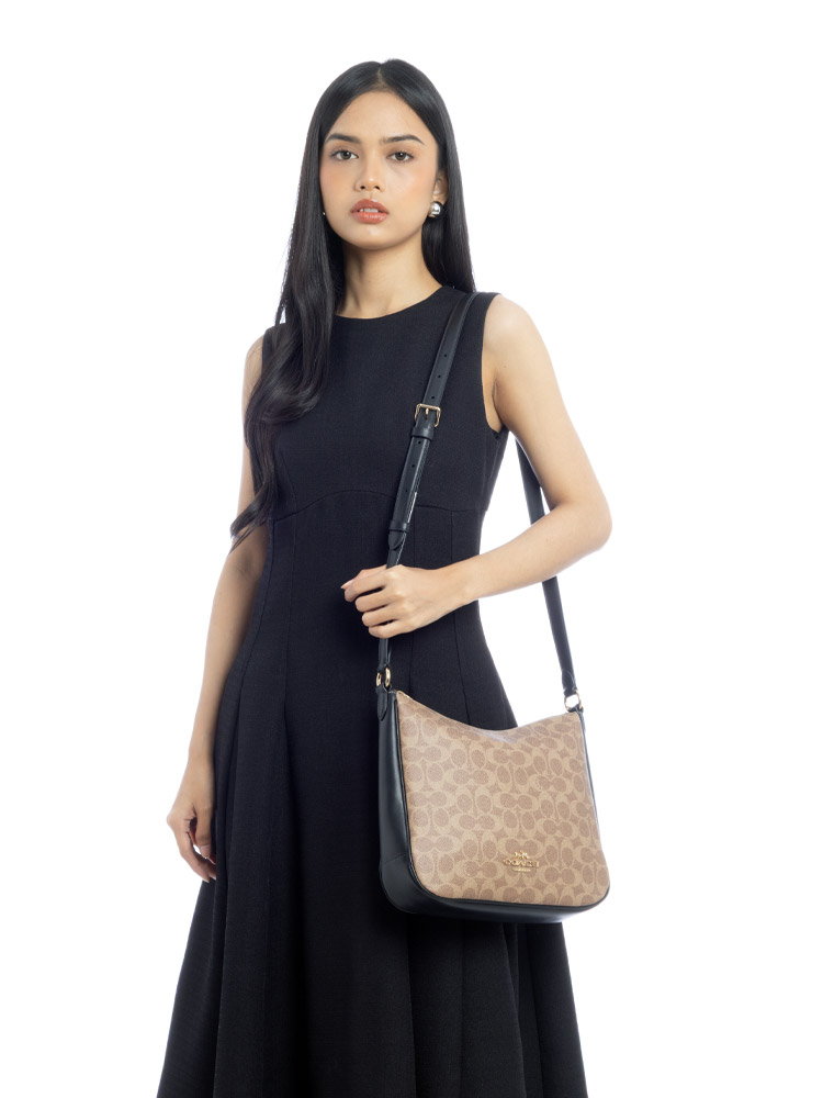 CZ177 Signature Ellie File Bag Tan Black