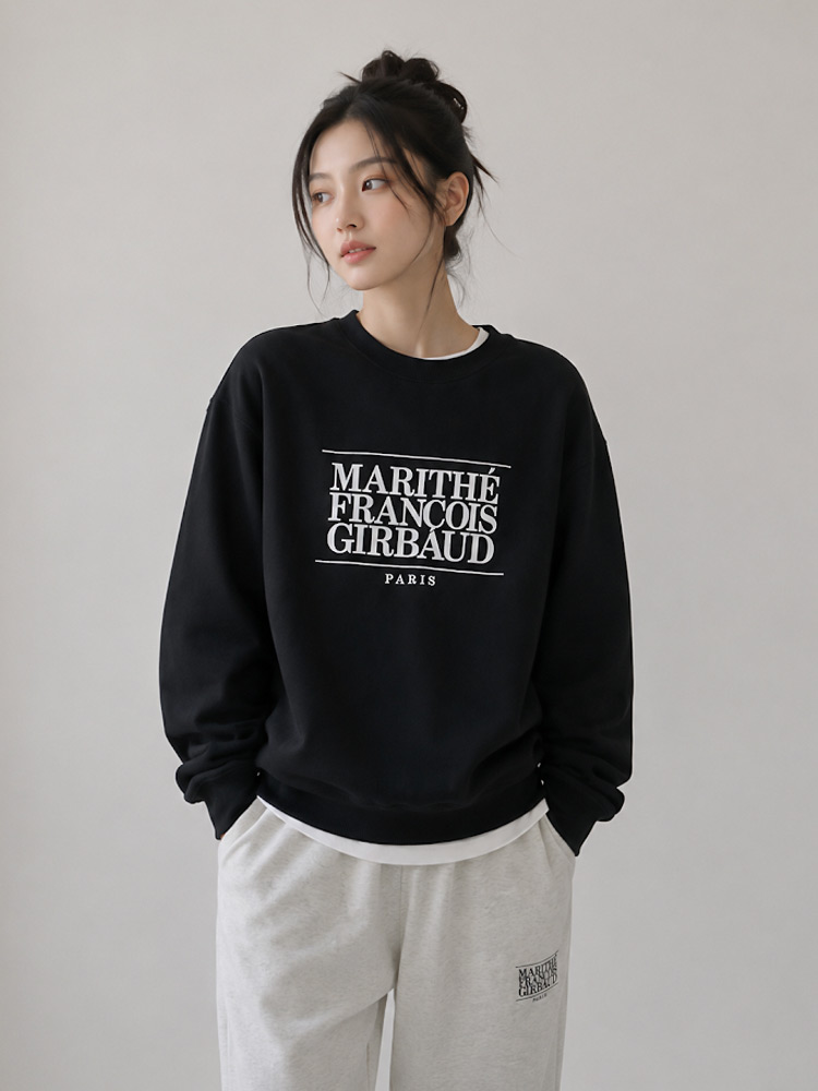 Classic Logo Sweatshirt Black Sz L