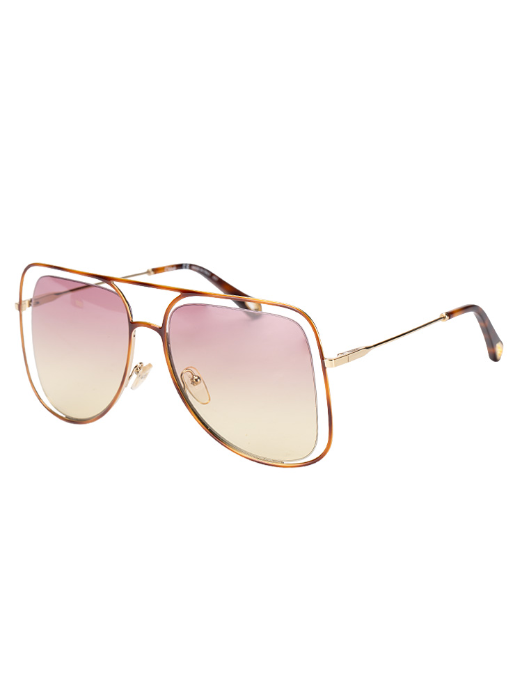 CE130S Poppy Metal Aviator Gold Havana