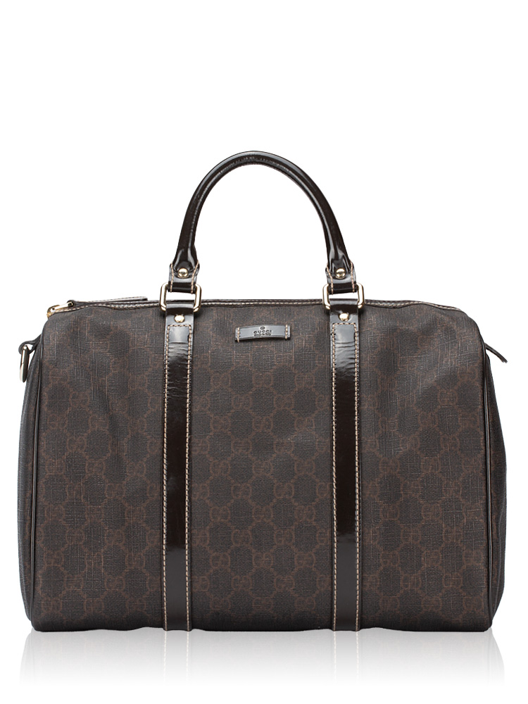 GG Supreme Medium Joy Boston Bag Brown
