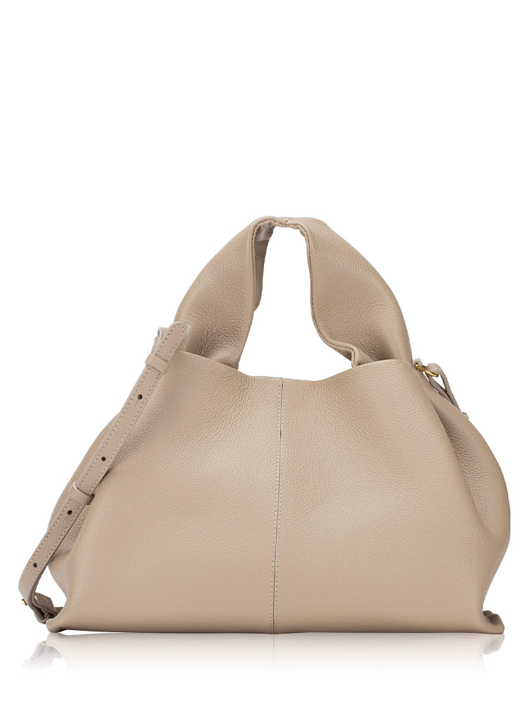 Textured Calfskin Numero Neuf Taupe
