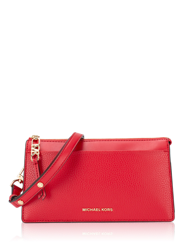 Empire Leather Large Crossbody Crimson