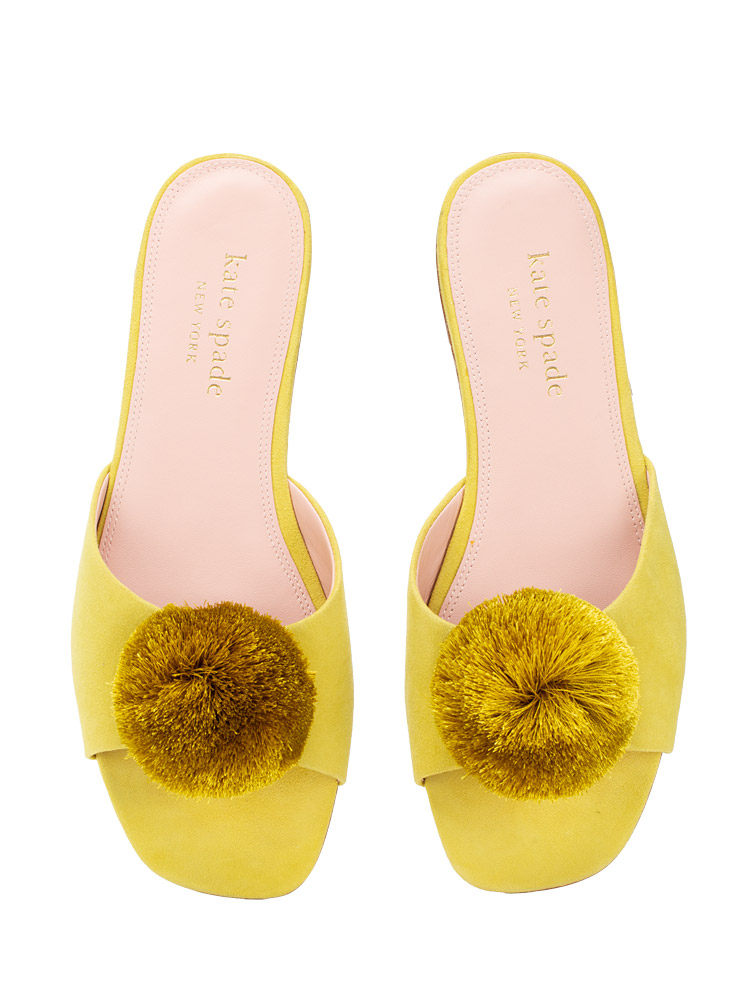 Amour Pom Slide Sandals Bartlett Pear Sz 8 