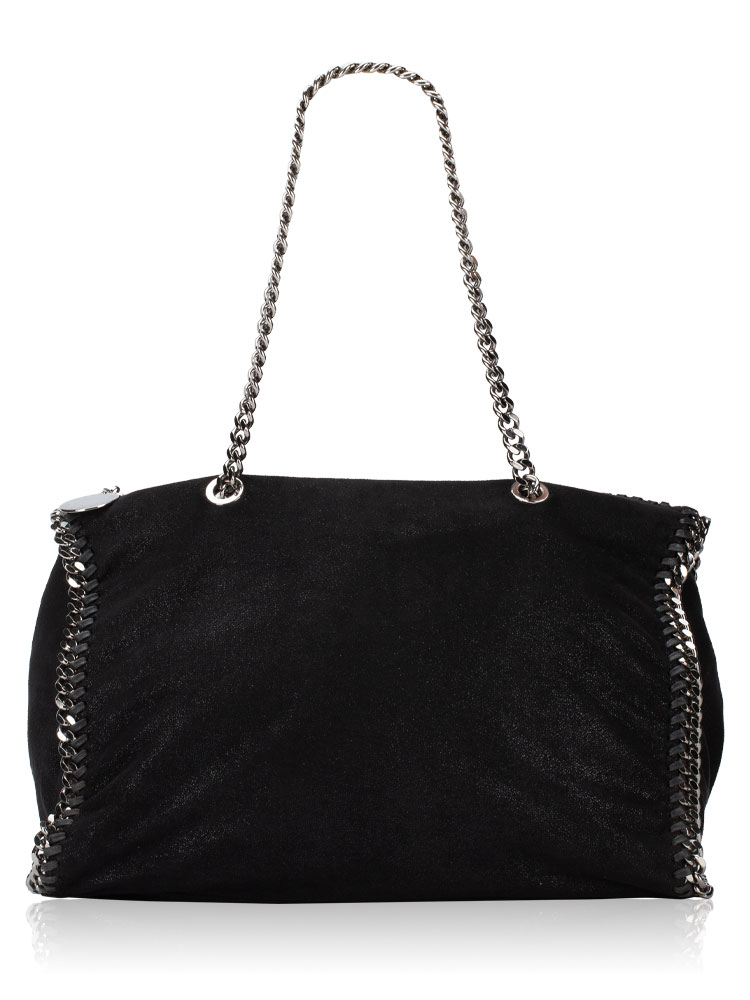 Shaggy Deer Falabella Boston Bag Black